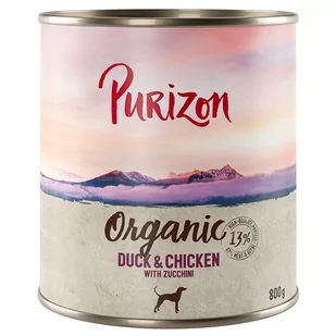 Korzystny pakiet Purizon Organic, 24 x 800 g - Kaczka i kurczak z cukinią - Mokra karma dla psów - miniaturka - grafika 1