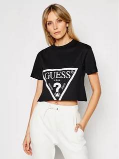 Koszulki i topy damskie - Guess T-Shirt O1GA21 K8HM0 Czarny Regular Fit - grafika 1