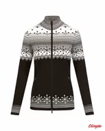 Pozostała odzież narciarska - Bluza rozpinana damska Newland N46250-108 BLACK-WHITE - miniaturka - grafika 1