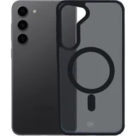 Etui i futerały do telefonów - Etui 3MK Smoke MagCase do Samsung Galaxy S24+ Czarny transparentny - miniaturka - grafika 1