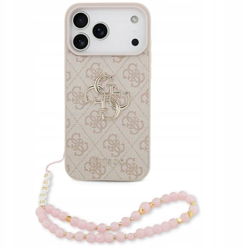 Etui Guess 4G Strap 4G Classic Logo do iPhone 17 Pro Max różowy