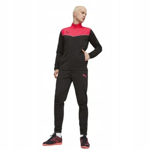 PUMA DRES MĘSKI KOMPLETNY INDIVIDUAL IRISE TRACKSUIT CZARNY/CZERWONY r.M - Dresy męskie - miniaturka - grafika 1