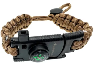 JB Tacticals Bransoletka Paracord z Regulacją - Brązowa - Bransoletki - miniaturka - grafika 1