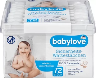 Babylove, patyczki higieniczne z ogranicznikiem, 72 szt. - Waciki, płatki i patyczki kosmetyczne - miniaturka - grafika 1