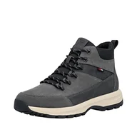 Półbuty męskie - Rieker Męskie buty sznurowane U1671, szare, 40 EU, Szary, 42 EU - miniaturka - grafika 1