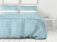 Pościel - Pościel 160x200 Greek niebieska geometria Premium Bielbaw 1 - miniaturka - grafika 1