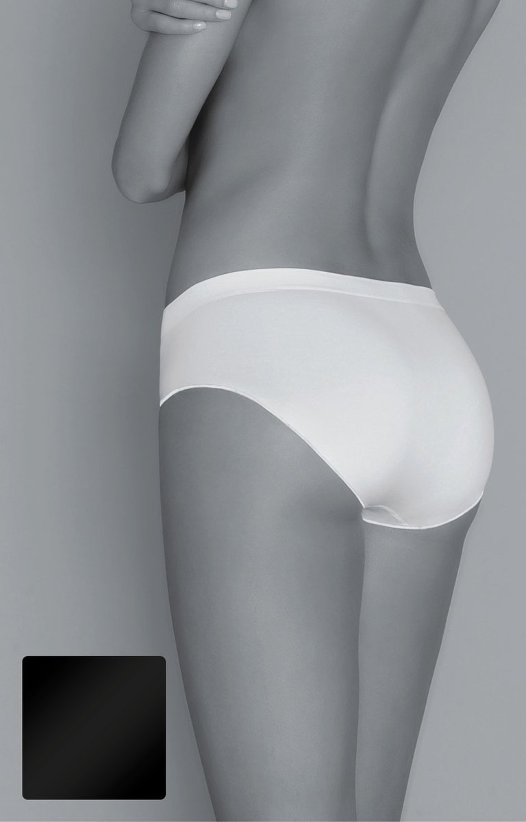 Bawełniane majtki z wysokim stanem, czarne, Gatta