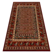 Dywany - Dywan wełniany KASHQAI 4301 300 orientalny, ramka terakota / zielony czerwony 240x340 cm - miniaturka - grafika 1