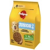 Sucha karma dla psów - Pedigree Junior 2,6kg Z Drobiem I Warzywami Sucha Karma Dla Szczeniąt Średnich I Dużych Ras - miniaturka - grafika 1