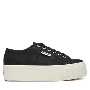 Tenisówki Superga 2790 Platform S9111LW Czarny - Trampki damskie - miniaturka - grafika 1