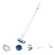 Oczka wodne - Bestway 58237-19 Flowclear Deluxe zestaw do konserwacji, zestaw do czyszczenia ze skimmerem, odkurzacz do basenu, podbierak, wielokolorowy 36014-19 - miniaturka - grafika 1