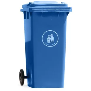 Kubeł Na Śmieci Pojemnik Na Odpady 120L Niebieski - Kosze na śmieci - miniaturka - grafika 1