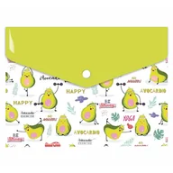 Teczki i skoroszyty - Biurfol Teczka kopertowa A5/PP nadruk Avocado - miniaturka - grafika 1
