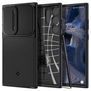 Spigen Etui Optik Armor do Samsung Galaxy S23 Ultra Czarny - Etui i futerały do telefonów - miniaturka - grafika 1
