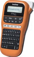 Drukarki kart i etykiet - Brother PTE110VP Thermal Label Printer Orange - miniaturka - grafika 1