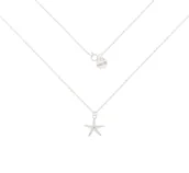 Naszyjniki - Srebrny naszyjnik z rozgwiazdą 50 cm - miniaturka - grafika 1