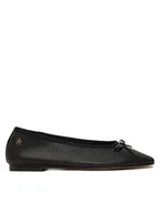 Baleriny - Tommy Hilfiger Baleriny Soft Leather FW0FW08355 Czarny - miniaturka - grafika 1