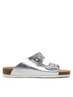 Buty dla dziewczynek - Primigi Klapki 3926111 D Srebrny - miniaturka - grafika 1