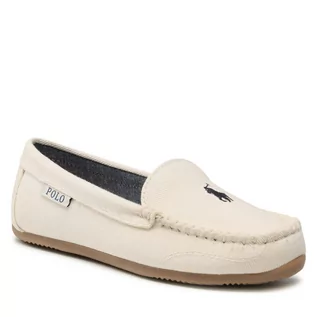 Mokasyny damskie - Polo Ralph Lauren Mokasyny Declan RF103583 Cream/Navy - grafika 1