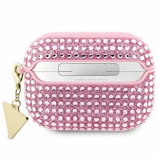 Guess GUAP2HDGTPP AirPods Pro 2 cover różowy/pink Rhinestone Triangle Charm - Akcesoria do słuchawek - miniaturka - grafika 2