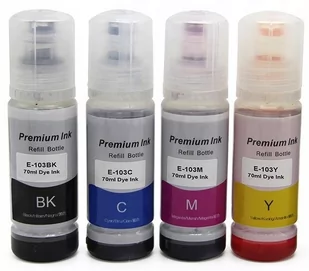 4X Tusz 103 Do Epson L3160 L3150 L3110 Drukarki - Tusze oryginalne 4X Tusz 103 Do Epson L3160 L3150 L3110 Drukarki - Tusze oryginalne - miniaturka - grafika 1