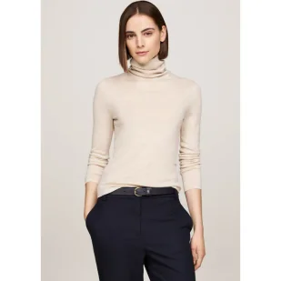 Tommy Hilfiger Wełniany golf | Slim Fit - Bluzki damskie - miniaturka - grafika 1