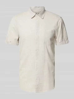 Koszule męskie - Koszula casualowa o kroju slim fit z rękawem o dł. 1/2 - grafika 1
