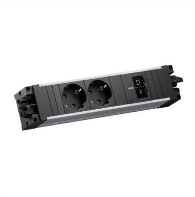 Listwa zasilająca Bachmann BACHMANN STEP ALU 2xCEE7/3, 1x USB-C/C 45 W