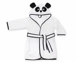 UVIE Ciepły szlafrok dziecięcy biały Panda - Szlafroki dla dzieci - miniaturka - grafika 1