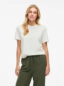 Koszulki i topy damskie - Vila Koszulka w kolorze białym - miniaturka - grafika 1