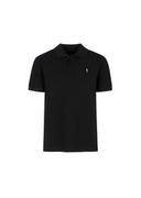 Koszulki męskie - Czarna koszulka polo basic męska - miniaturka - grafika 1