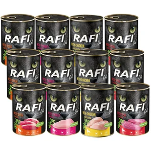 RAFI Cat Adult Mix Smaków 12x400g - Mokra karma dla kotów - miniaturka - grafika 1