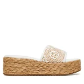 Espadryle damskie - Espadryle Guess FLJBIA FAL04 Biały - miniaturka - grafika 1