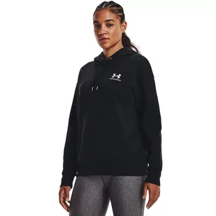 DAMSKA BLUZA DRESOWA NIEROZPINANA Z KAPTUREM Essential Fleece Hoodie - UNDER ARMOUR - Bluzy damskie - miniaturka - grafika 1