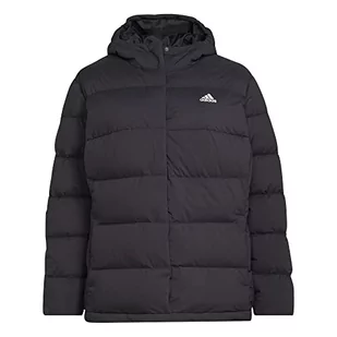 adidas Damska kurtka (Down) Helionic Hooded Down Jacket (Plus Size), czarna, HG8697, 3X - Kurtki damskie - miniaturka - grafika 1