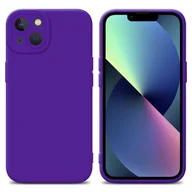 Etui i futerały do telefonów - Pokrowiec Etui Do Apple iPhone 14 w FLUID CIEMNY FIOLET TPU Silikonowe Obudowa Ochronny Case Cover Cadorabo - miniaturka - grafika 1