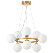 Lampy sufitowe - NOWOCZESNA LAMPA WISZĄCA MOSIĘŻNA MARSIADA W9 - miniaturka - grafika 1