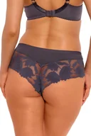 Majtki damskie - Brazyliany damskie z koronką i tiulem 1135 grafitowe XL - miniaturka - grafika 1