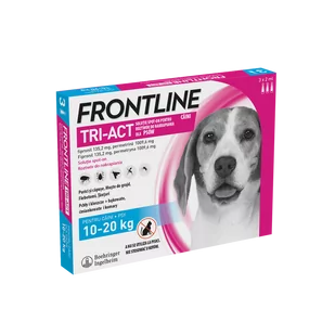 Frontline Tri-Act M 10-20kg pipeta 3 x 2ml) - Artykuły przeciw pasożytom - miniaturka - grafika 1