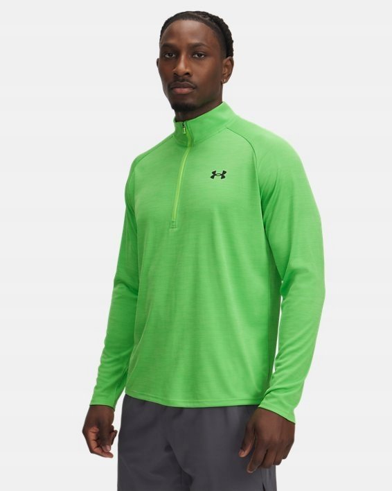 KOSZULKA TRENINGOWA MĘSKA UNDER ARMOUR SZYBKOSCHNĄCA LEKKA UA TECH ZIP XXL