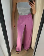 Spodnie sportowe damskie - Spodnie palazzo feelings pastel rose - miniaturka - grafika 1