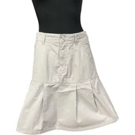 Spódnice - REDGREEN Spódnica Midi Wygodna Stylowa Wytrzymała Biały Rozmiar 38 - miniaturka - grafika 1