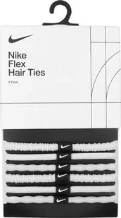 Nike Gumki do włosów Nike Flex 6 szt. białe N1009194189OS - Ozdoby do włosów - miniaturka - grafika 1