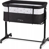 Zabezpieczenia dla dzieci - MoMi Łóżeczko dostawne REVO z pałąkiem ciemnoszary - miniaturka - grafika 1