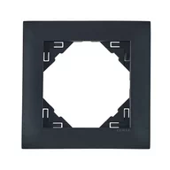 Klawisze i ramki - Efapel Ramka pojedyncza LOGUS 90 Czarny - miniaturka - grafika 1
