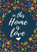 Plakaty - Nice wall In this home is love - plakat PAA3241 - miniaturka - grafika 1