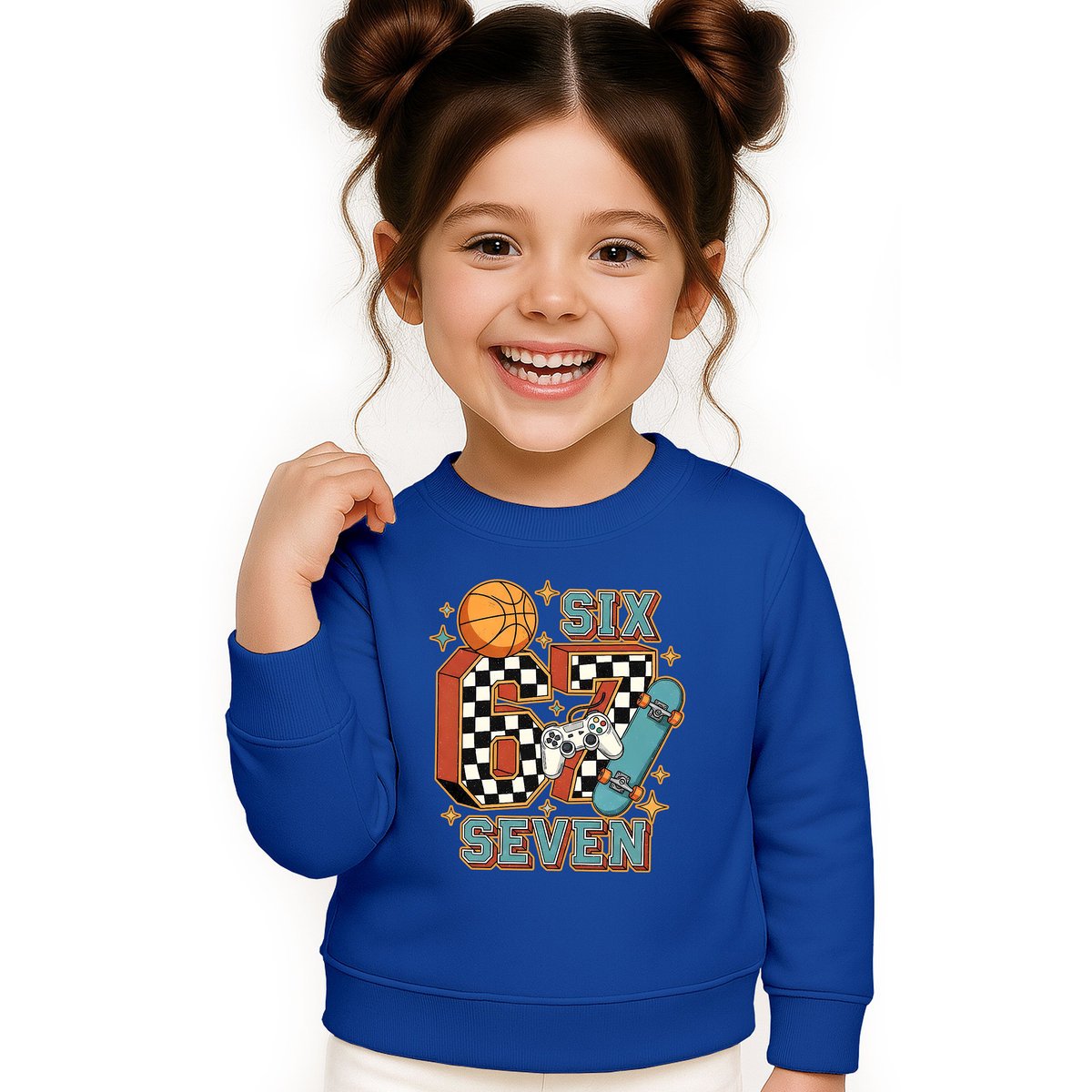 BLUZA DZIECIĘCA 67 SIX SEVEN VIRAL GAME 122-128 DLA CHŁOPCA DZIEWCZYNKI