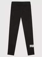 Legginsy - Puma Legginsy Essentials Logo 587035 Czarny Tight Fit - miniaturka - grafika 1