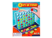 Gry planszowe - Logiczna Gra Umysłowa Planszowa 4 In A Row, 4 w Rzędzie, Plansza + Żetony - miniaturka - grafika 1