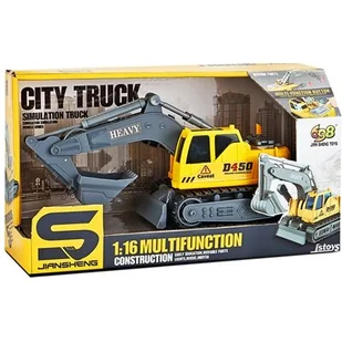 Koparka ASKATO City truck 121611 - Samochody i pojazdy dla dzieci - miniaturka - grafika 1